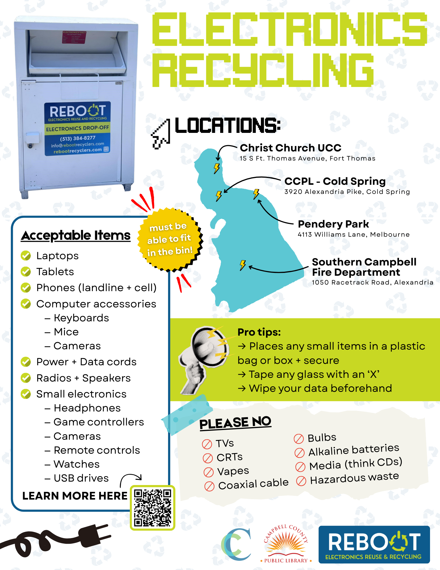 Reboot Electronics Recycling Flyer